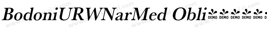 BodoniURWNarMed Obli字体转换